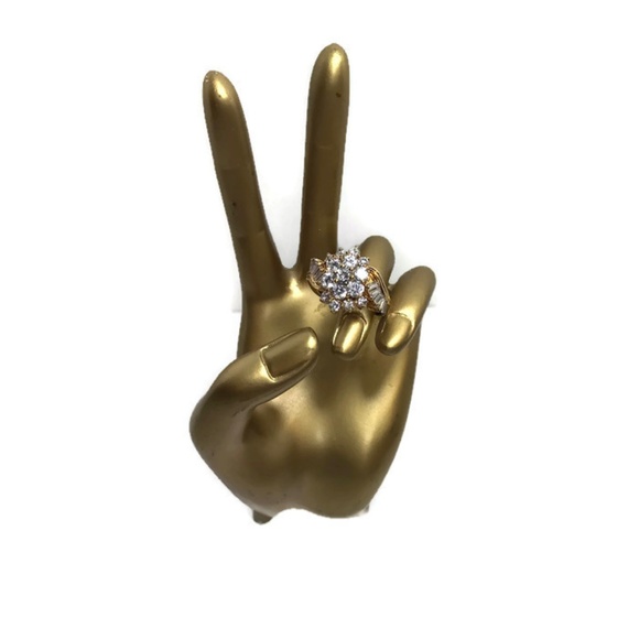 HSN Absolute Jewelry - HSN Absolute Cubic Zirconia Sterling Cocktail Ring